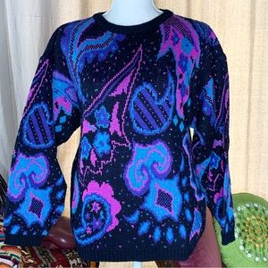 80s Paisley Sweater